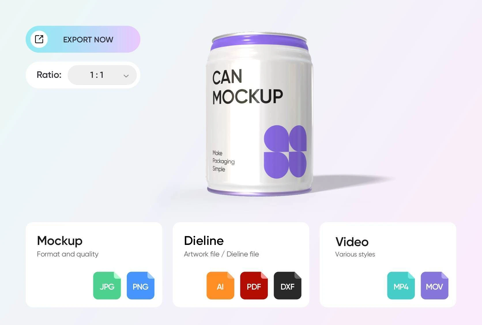 Ihr Mockup exportieren und teilen