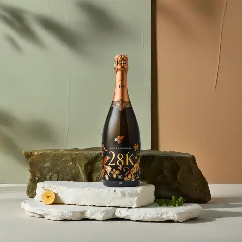 Ein Champagner auf den Felsen