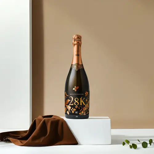 Ein Champagner auf dem Stand