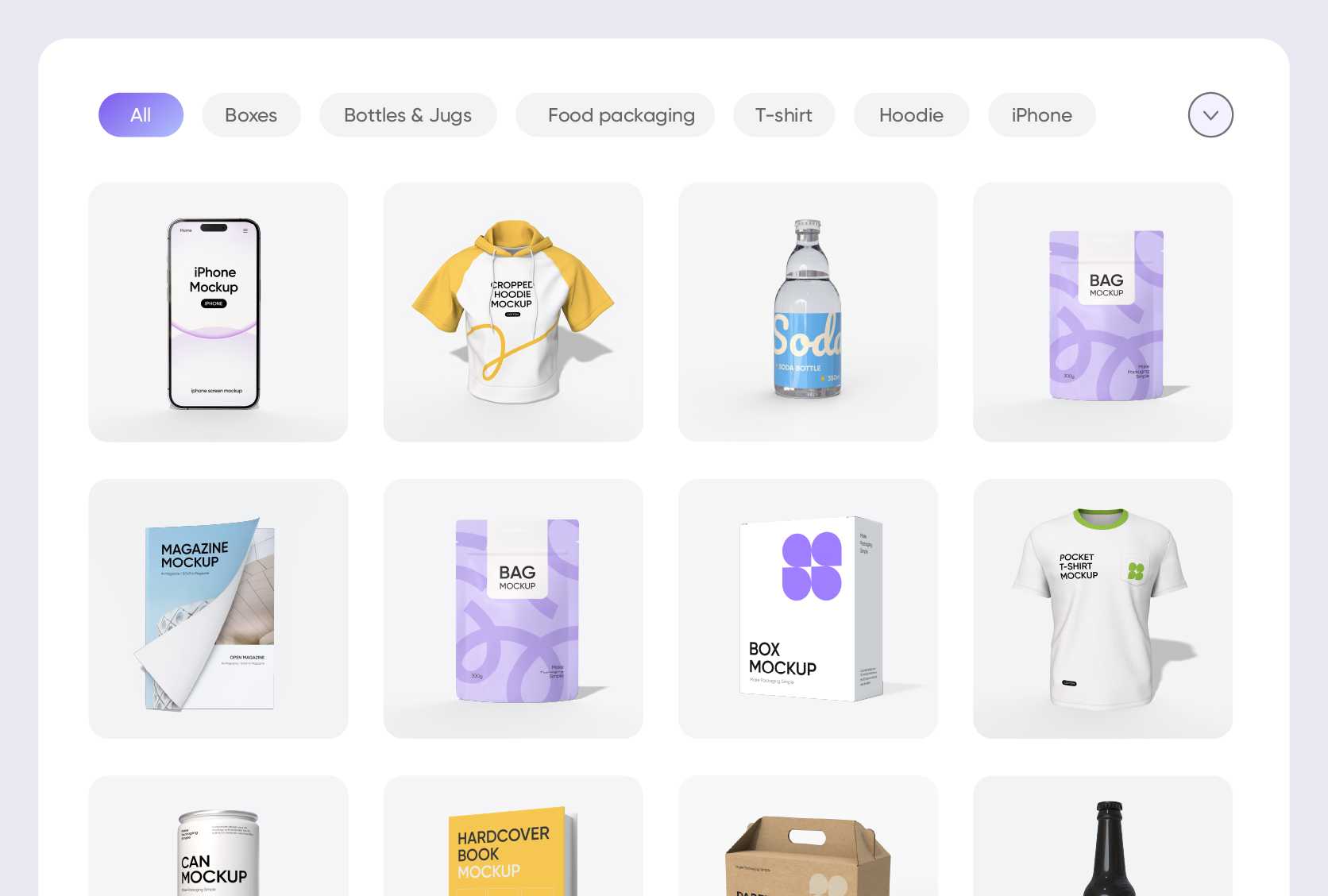 Die umfangreichsten hochwertigen Mockups